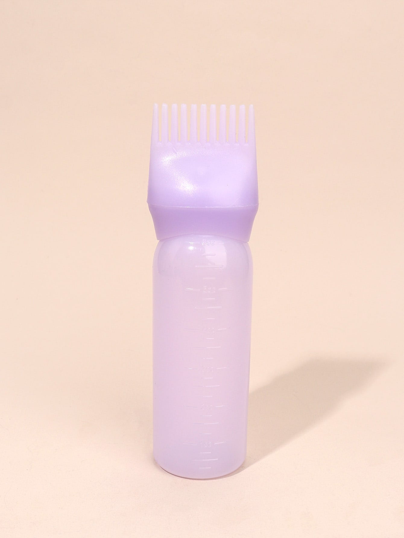 1 pièce Bouteille à dents pour le nettoyage à sec, bouteille de shampooing, bouteille de coloration capillaire, bouteille de salon de coiffure à presser, bouteille à échelle, bouteille de permanente, fournitures de coiffure, rose